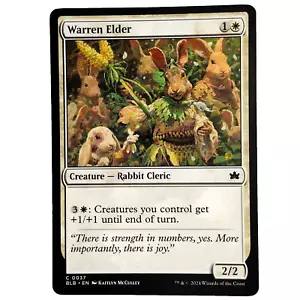 x4 Warren Elder Bloomburrow Criatura Conejo Clérigo Blanco Común Juego Magic The Gathering M/NM - Imagen 1 de 3