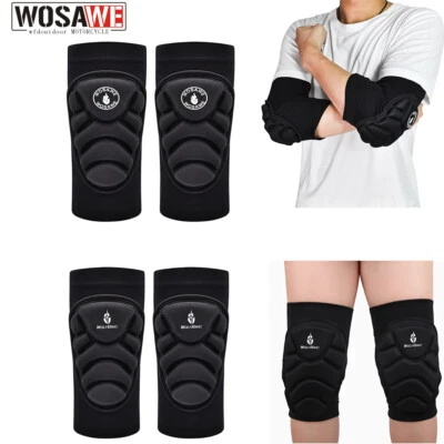 WOSAWE Knee Elbow Pads Set BMX MTB Bike Protective Gear joint Leg Protectors Set - Image 1 of 4