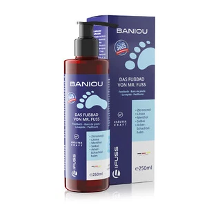 Mr. Fuss® BANIOU Fußbad Badezusatz Kräuter Badeöle Fusspflege Schaumbad 250ml - Bild 1 von 8