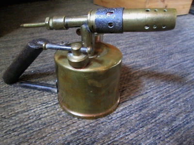 LAMPE à SOUDER ESSENCE laiton Outil Chalumeau Soudure Plomberie LEJEUNE 1925/45 - Photo 1/4