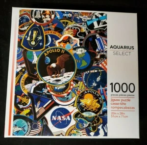 NASA MISSION PATCHES Jigsaw Puzzle - Official 1000 pieces 20"x 28" Space, Moon - Picture 1 of 2