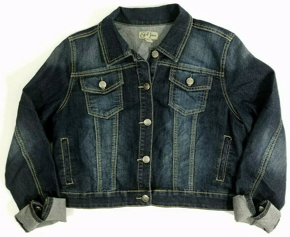 Chaqueta vaquera Earl Jean para mujer azul talla L  Foto 1 de 4