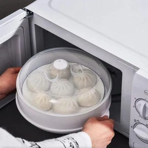 Thanstar Microwave Steamer Cooker Microwave Food Cooking Container Household Bun - Picture 1 of 26