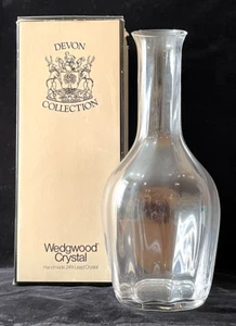 Wedgwood Lead Crystal Devon Collection Optic Carafe Wine Decanter England - Picture 1 of 12