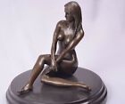 Bronze Sculpture Figurine Érotique Nues Femme Nu Sur
