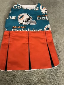 NFL Miami Dolphins Cheerleader Dress For Small Dog - Picture 1 of 4