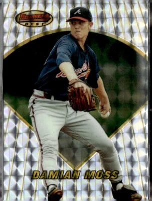 1996 BOWMAN'S BEST ATOMIC REFRACTOR PARALLEL ROOKIE #161 DAMIAN MOSS SP MINT - Image 1 of 2