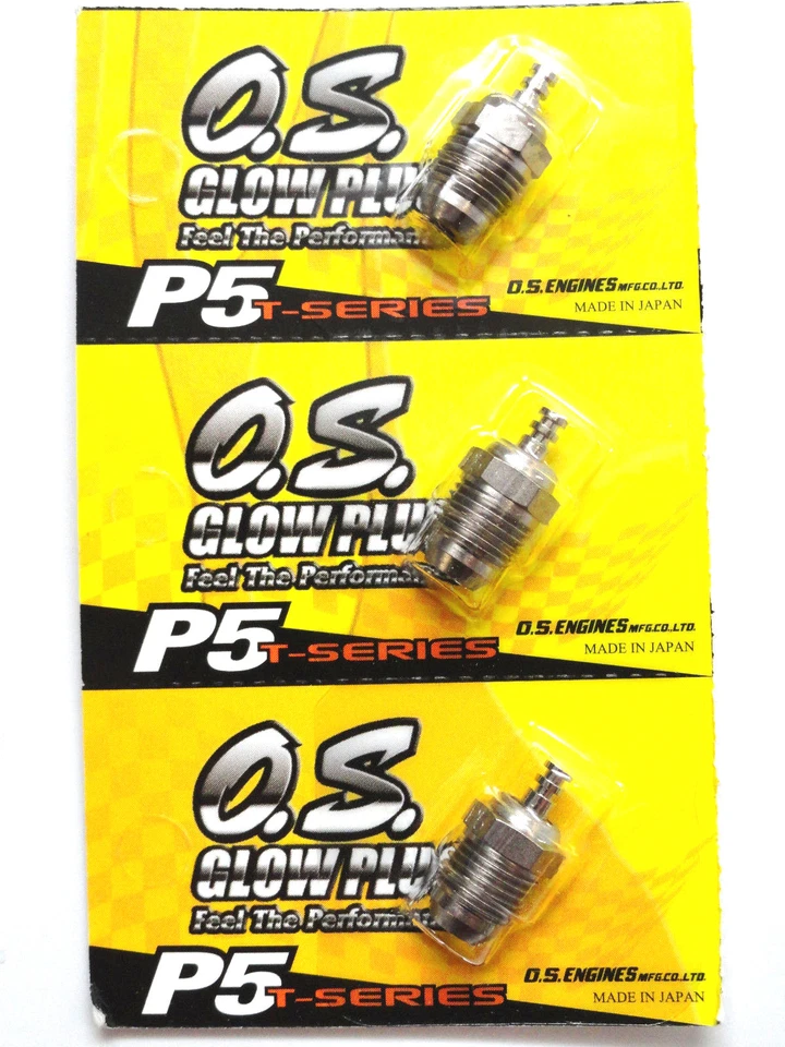 OS P5 Turbo Very Hot Off-Road Nitro Glow Plug - 3 Pack 71641500 - Image 1 of 1