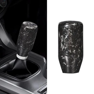 Universal Carbon Fiber Forged Pattern Car Black Gear Shift Knob Gear Knobs - Picture 1 of 12