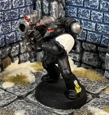 Firstborn 40K SPACE MARINE TACTICAL w/ MISSILE LAUNCHER GW #3 middlehammer BH25 - Image 1 of 2