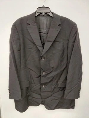 Abrigo deportivo Hugo Boss para hombre 100 % lana virgen elástico natural 3 botones negro talla 46R Foto 1 de 4