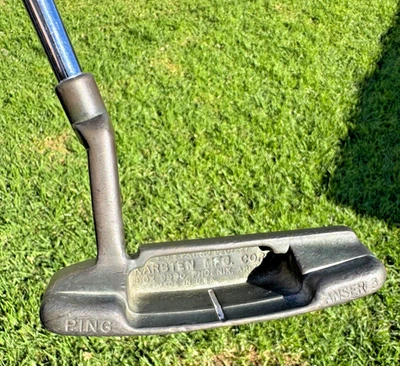 Vintage PING Anser 3 Karsten Bronze Putter RH 85068 steel shaft 34.5 PING Grip - Image 1 of 4