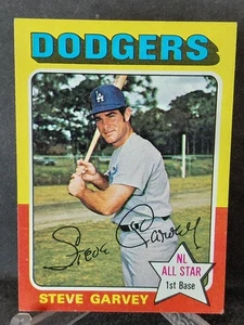 1975 Topps Baseball Card #140 Steve Garvey Los Angeles Dodgers-EX+ - Picture 1 of 2
