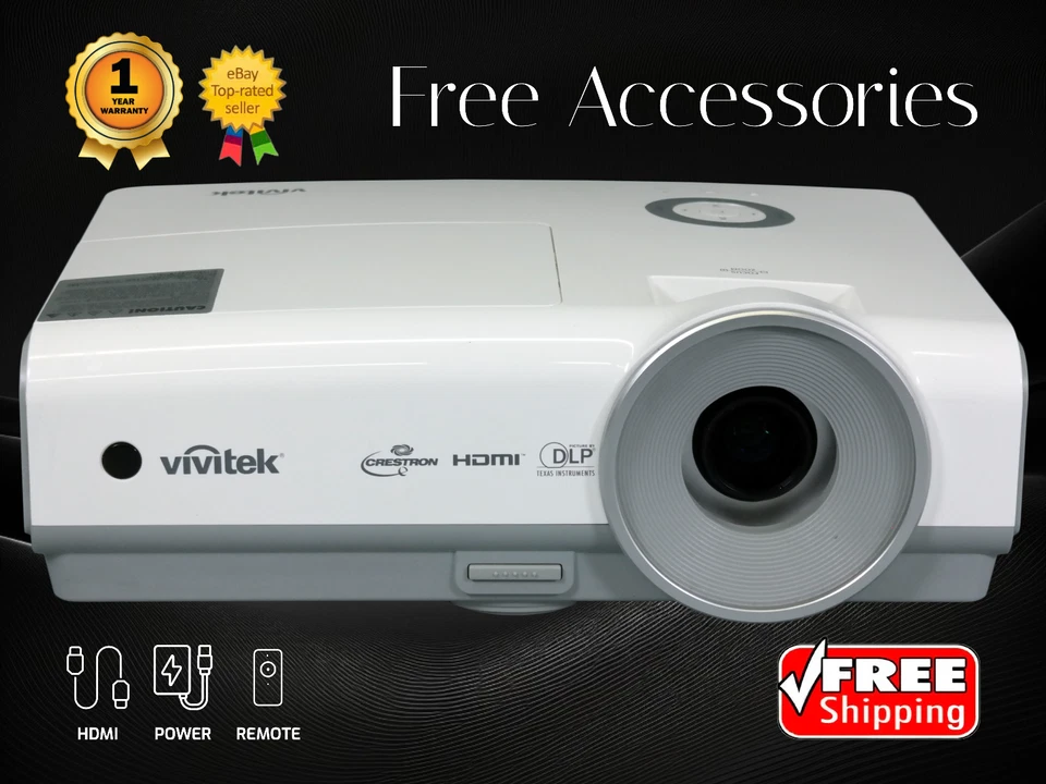 3200 Lumens DLP Projector for Racing Simulators, Driving Training REFURBISHED 📽 - Image 1 of 4