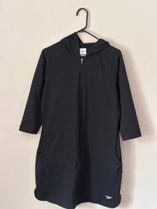 SPEEDO AQUATIC FITNESS MORGENMANTEL MIT KAPUZE SCHWARZ GRÖSSE Large HOODIE LANG STRAND POOL - Bild 1 von 9