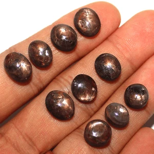 10 PC Natural Star Sapphire Untreated Hi-Quality 9mm-12mm Cabochon Gemstones Lot - Picture 1 of 10