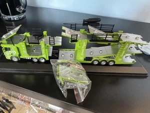 Oxford Diecast Escala 1/76 76SCT004 - Scania EVO 6 Car Transporter Green Tiger - Imagen 1 de 5