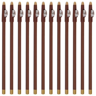  12pcs Eyebrow Shaper Pencil Eyebrow Pencil With Sharpener White Brow Pencils - Image 1 of 4