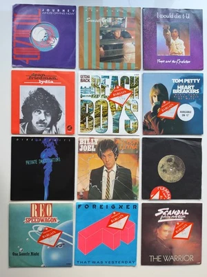  1980's Vinyl 7"  Prince REO Guitar Rock & Pop  Collection VG+ 12 singles - Image 1 of 4