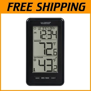 Wireless Thermometer with Indoor Humidity, Large Digits - Picture 1 of 9