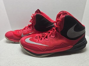 Nike Fusion Prime Hype DF 11 Sneakers Mens SIZE 12 Athletic Lace-up Red Black  - Picture 1 of 11