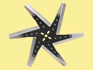 Derale 19318 18" Stainless Steel Flex Fan Reverse Rotation #5214 AMZ34 - Foto 1 di 1