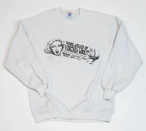 Vintage 80s Virginia Woolf Sweatshirt Size XL The Exorcism Crewneck White Horror - Picture 1 of 16