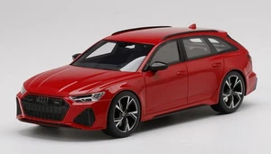1:18 TRUESCALE Audi Rs6 Avant Carbon Black Tango Red Top Speed TS0327 Model - Picture 1 of 2