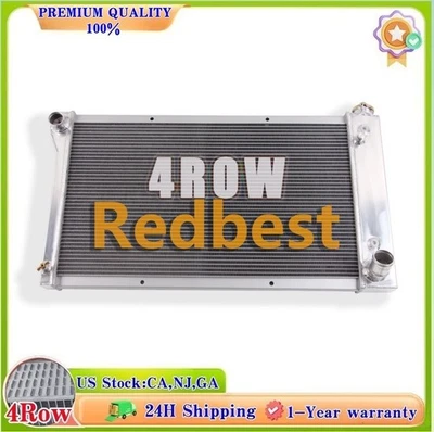 Para Chevy 1967-1972 Serie C/K C10 C20 C30 Camioneta GMC Camioneta 4 filas Radiador Foto 1 de 4