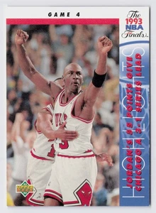 1993-94 Upper Deck NBA FINALS AME 4 Michael Jordan #201 CHICAGO BULLS - Picture 1 of 2
