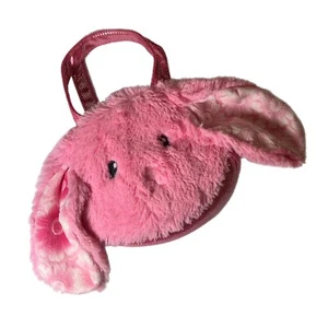 Pink Bunny Plush Purse Girls Straps  - Picture 1 of 4