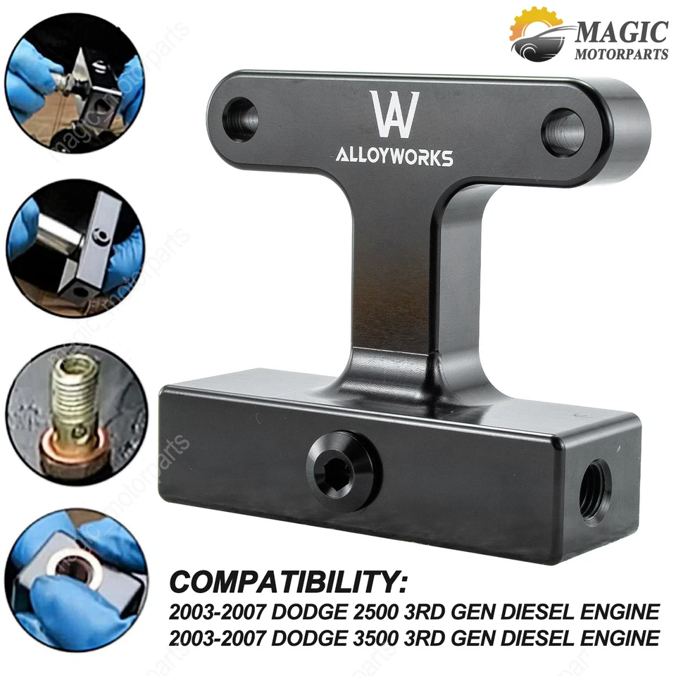 Ajuste Dodge RAM 2500 3500 filtro de combustível remoção de exclusão 2003-2007 5.9L Cummins diesel - Imagem 1 de 4