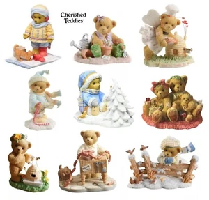CHERISHED TEDDIES by ENESCO, HAND PAINTED, STONE RESIN, TEDDY BEAR FIGURINES - Picture 1 of 10
