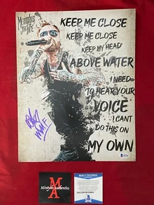 MATTY MULLINS SIGNED 11x14 PHOTO! MEMPHIS MAY FIRE! BECKETT! REMADE IN MISERY!  - Picture 1 of 4