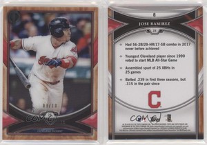 2018 Topps Tribute Red /10 Jose Ramirez #6