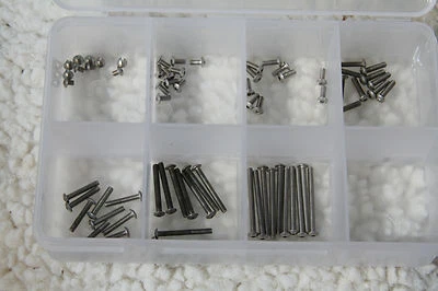AFH FASTENERS 1-72 X 1/8" THRU 3/4" STAINLESS STEEL BUTTON HEAD CAP SCREW ASSORTMENT