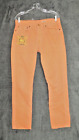 Ralph Lauren Polo Resort Orange Cotton Linen Pants Sz. 32x30 RARE