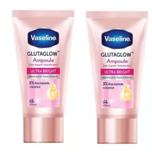 Vaseline Dry Serum Deodorant Ultra Bright Renew Gluta Glow Deo Ampoule 2 x 45ml - Picture 1 of 9