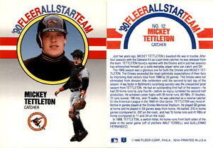 Mickey Tettleton 1990 Fleer Baseball Card 12  Baltimore Orioles