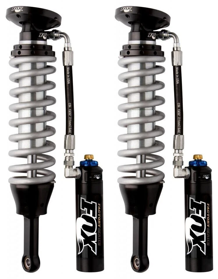 Par de amortiguadores delanteros Fox Factory 2,5 Coilover Depósito para Chevy 05-18 - GMC 1500 Foto 1 de 4