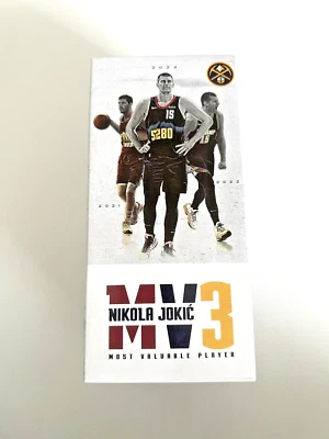 Nikola Jokic Denver Nuggets MV3 Bobblehead SGA 2/12/2025 nuevo en caja Foto 1 de 3