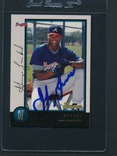 1998 Bowman #193 George Lombard Braves Signed Auto *D1656