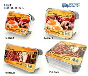 Aluminum Foil Food Containers with Lids – Disposable Foil Trays for Takeaway - Picture 1 of 68