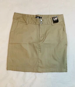 Lee Uniform Skirt Size 7 Beige New With Tags - Picture 1 of 3
