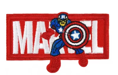 CAPTAIN AMERICA - Superhero Marvel - Red Embroidered Sew/Iron On Patch - Image 1 of 2