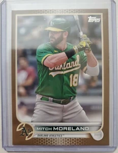 Mitch Moreland 2022 Topps Serie 1 Oro Paralelo 1907/2022 Oakland Athletics #42 - Imagen 1 de 8