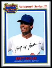 1992  Jumbo California Sunflower Seeds #21 Brett Butler   MT-NRMT