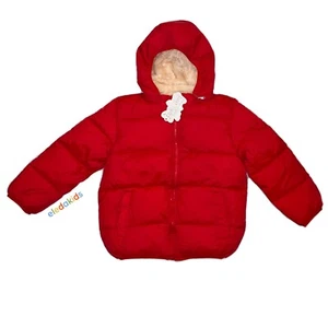 Girls Puffer Jacket Winter Coat with Sherpa Fur Lining Thick & Warm - Picture 1 of 3