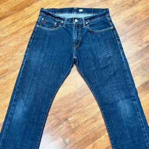 Pantalones de mezclilla rectos ajustados Polo Ralph Lauren para hombre 30x32 azul 018 Navidad - Imagen 1 de 19