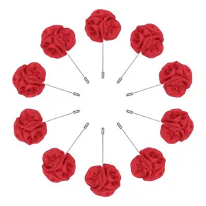 10 Pcs Groom Boutonnieres Rose Boutonnieres Pins for Men Wedding Ceremony Ann... - Picture 1 of 7